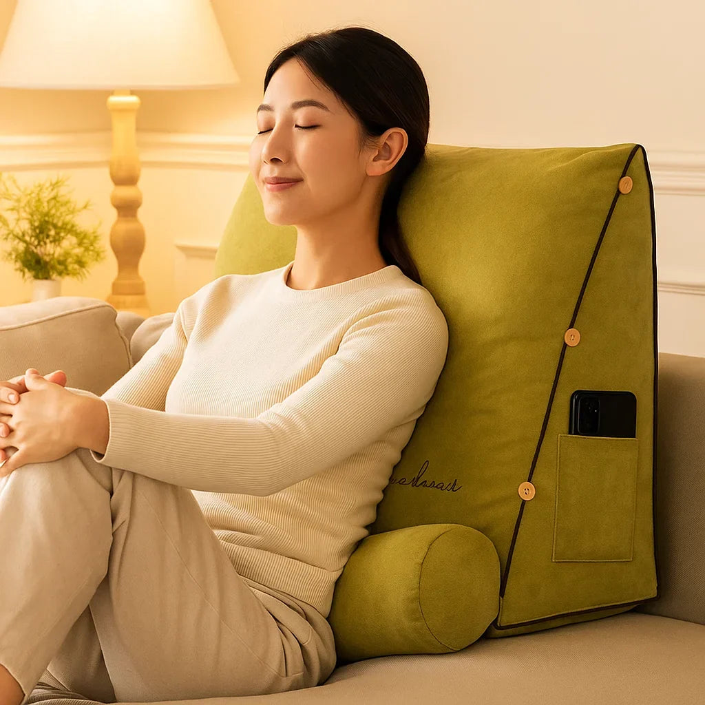 LoungeYard | Wedge-shaped back support cushion — product view 2