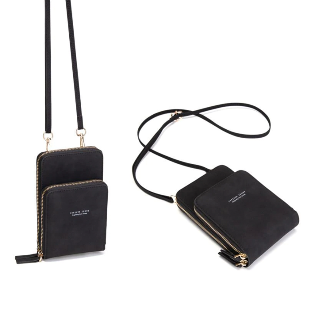 LoungeYard | Triple Secure Leather Phone Purse: Elegance Meets Practicality — product view 6
