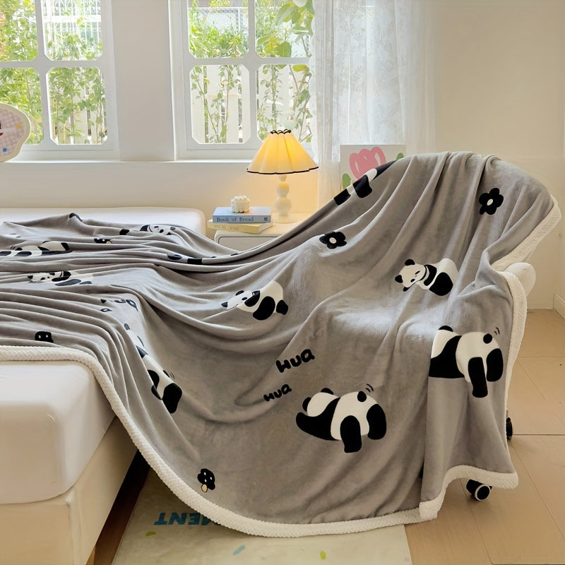 PandaSnuggle – Luxury Flannel Fleece Blanket LoungeYard — product view 2