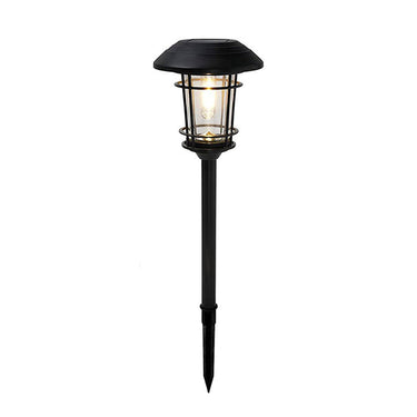 Lounge Yard Outdoor Glass Solar Pathway Lights - Aluminum & Steel Frame