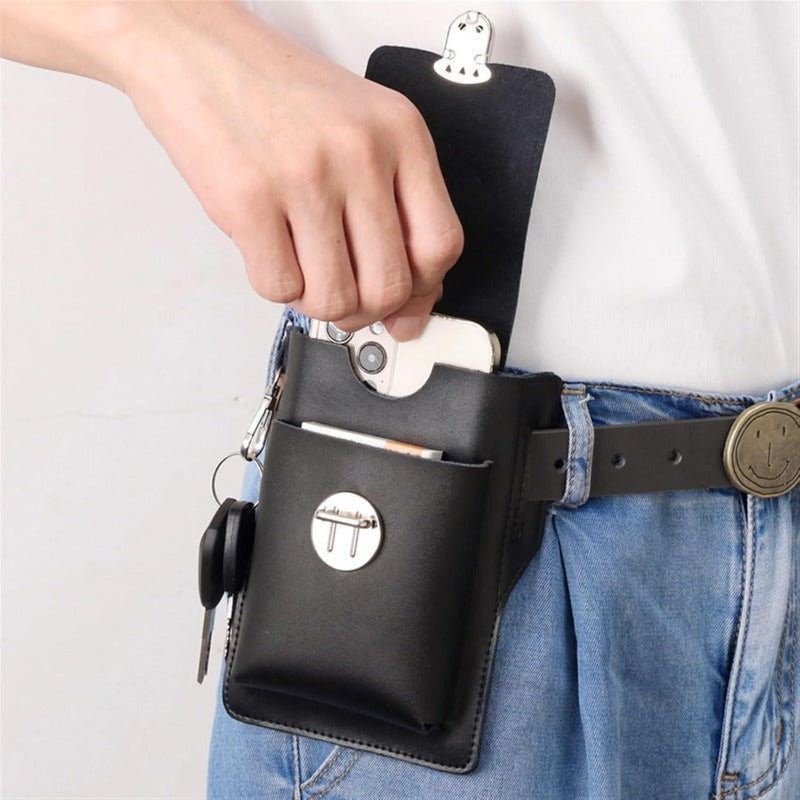 LoungeYard | PU Leather Belt Pouch for Phone & Essentials — product view 2