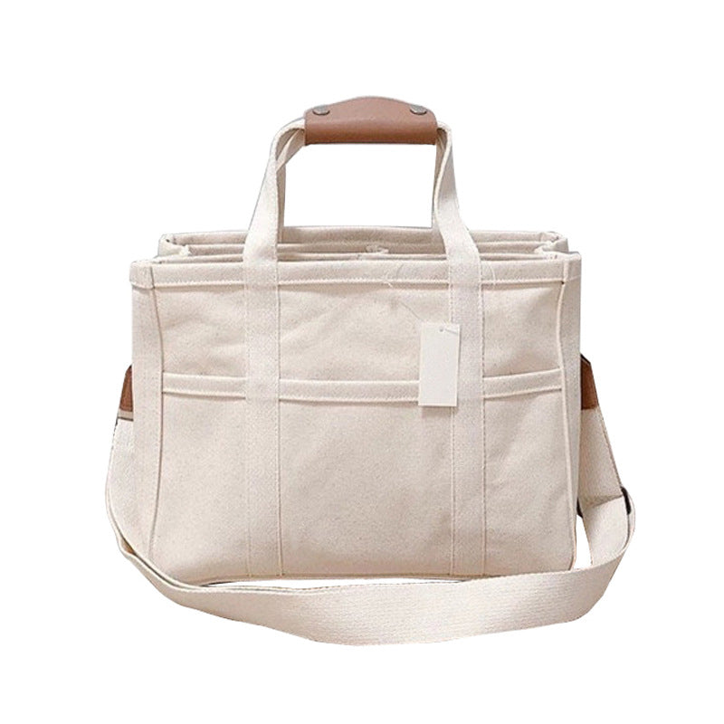 LoungeYard | Solid Color Canvas Shopper Bag — product view 3