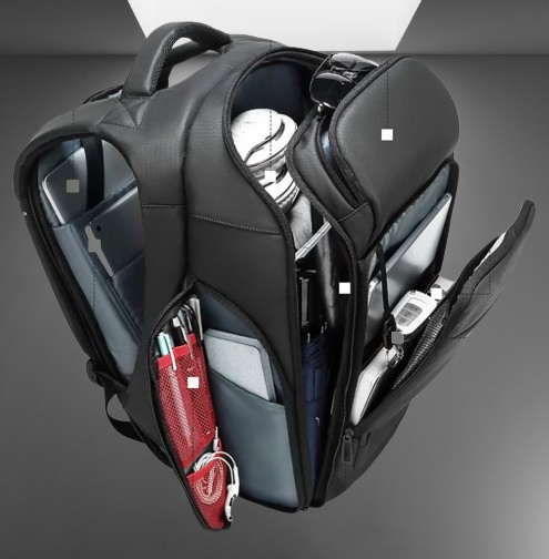 LoungeYard | Business Travel RFID Blocking Pocket Multi-Layer Backpack — product view 1