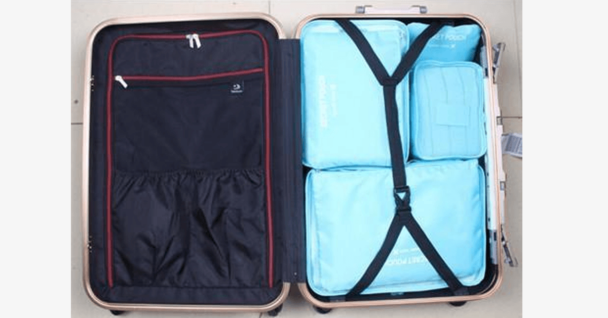 LoungeYard | Portable Luggage - Transparent Mesh Top - Organize Your Clothes Compactly and Stylishly! — product view 2