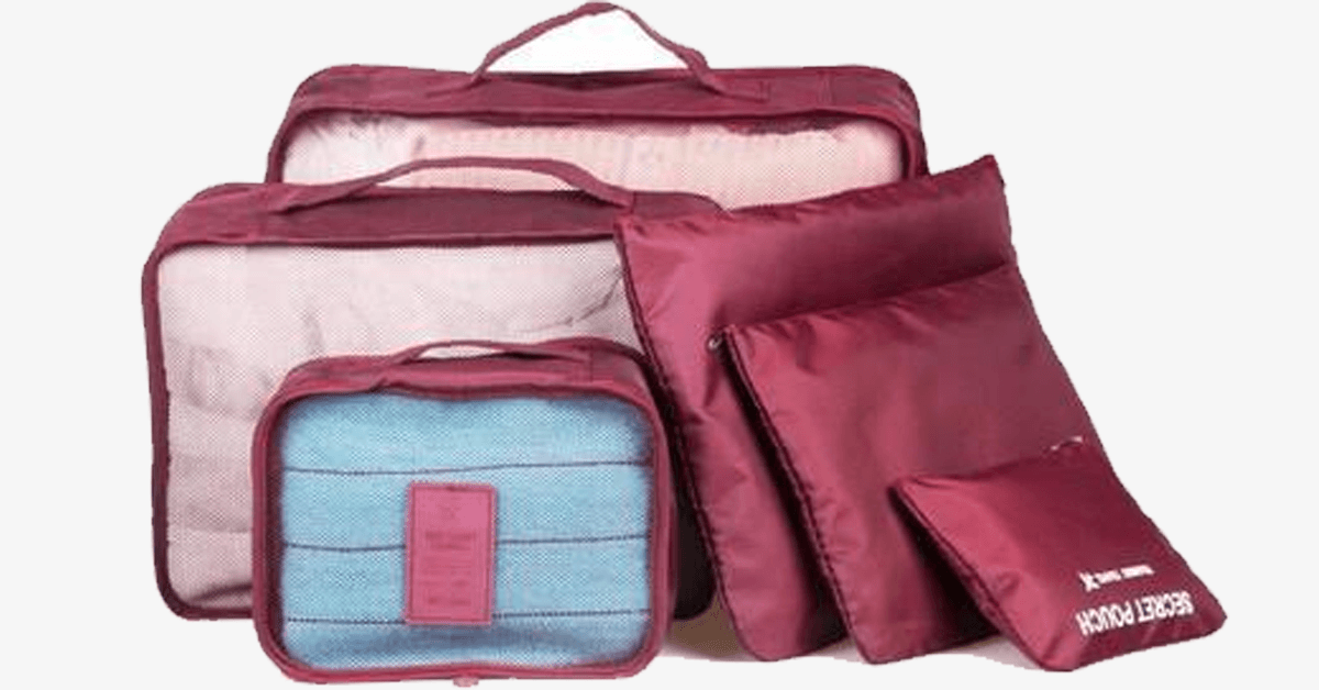 LoungeYard | Portable Luggage - Transparent Mesh Top - Organize Your Clothes Compactly and Stylishly! — product view 6
