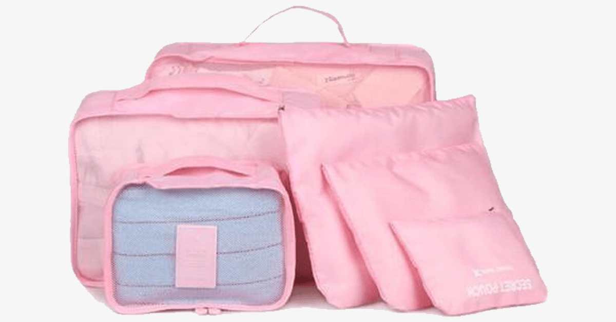 LoungeYard | Portable Luggage - Transparent Mesh Top - Organize Your Clothes Compactly and Stylishly! — product view 4