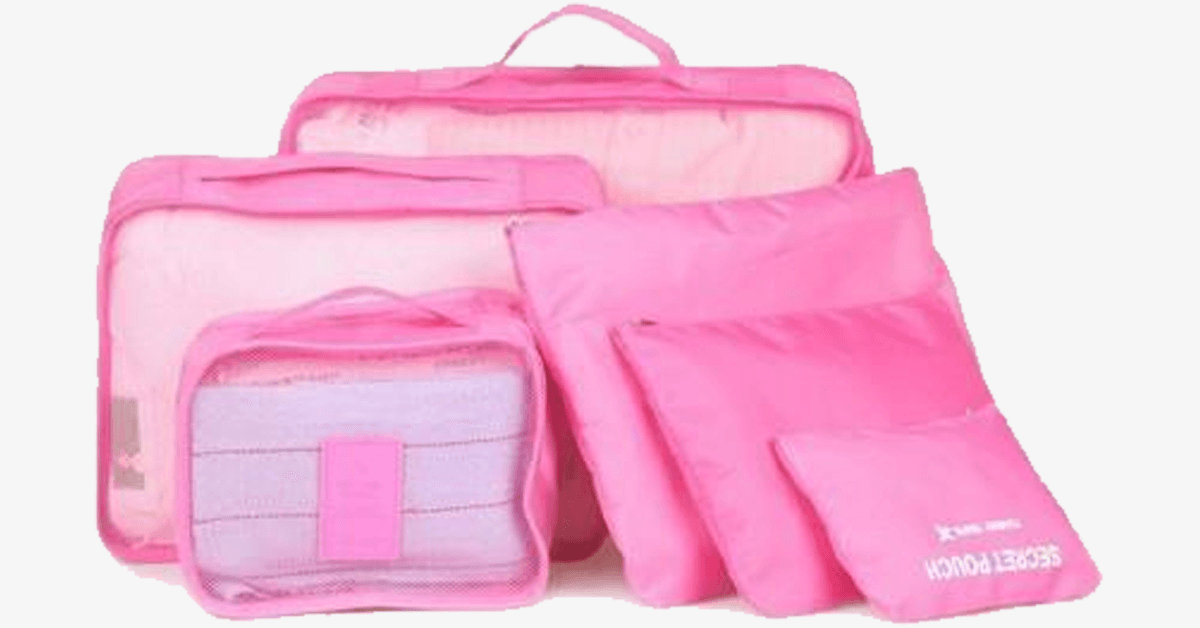 LoungeYard | Portable Luggage - Transparent Mesh Top - Organize Your Clothes Compactly and Stylishly! — product view 5