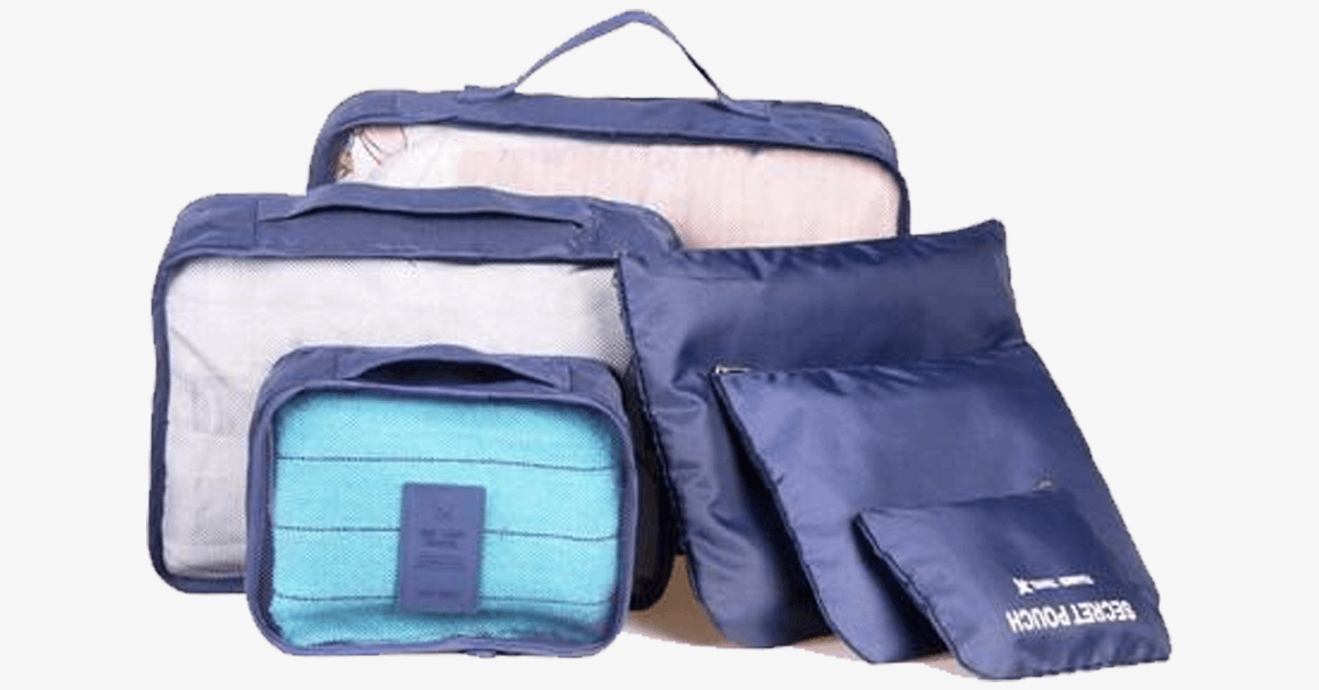 LoungeYard | Portable Luggage - Transparent Mesh Top - Organize Your Clothes Compactly and Stylishly! — product view 3