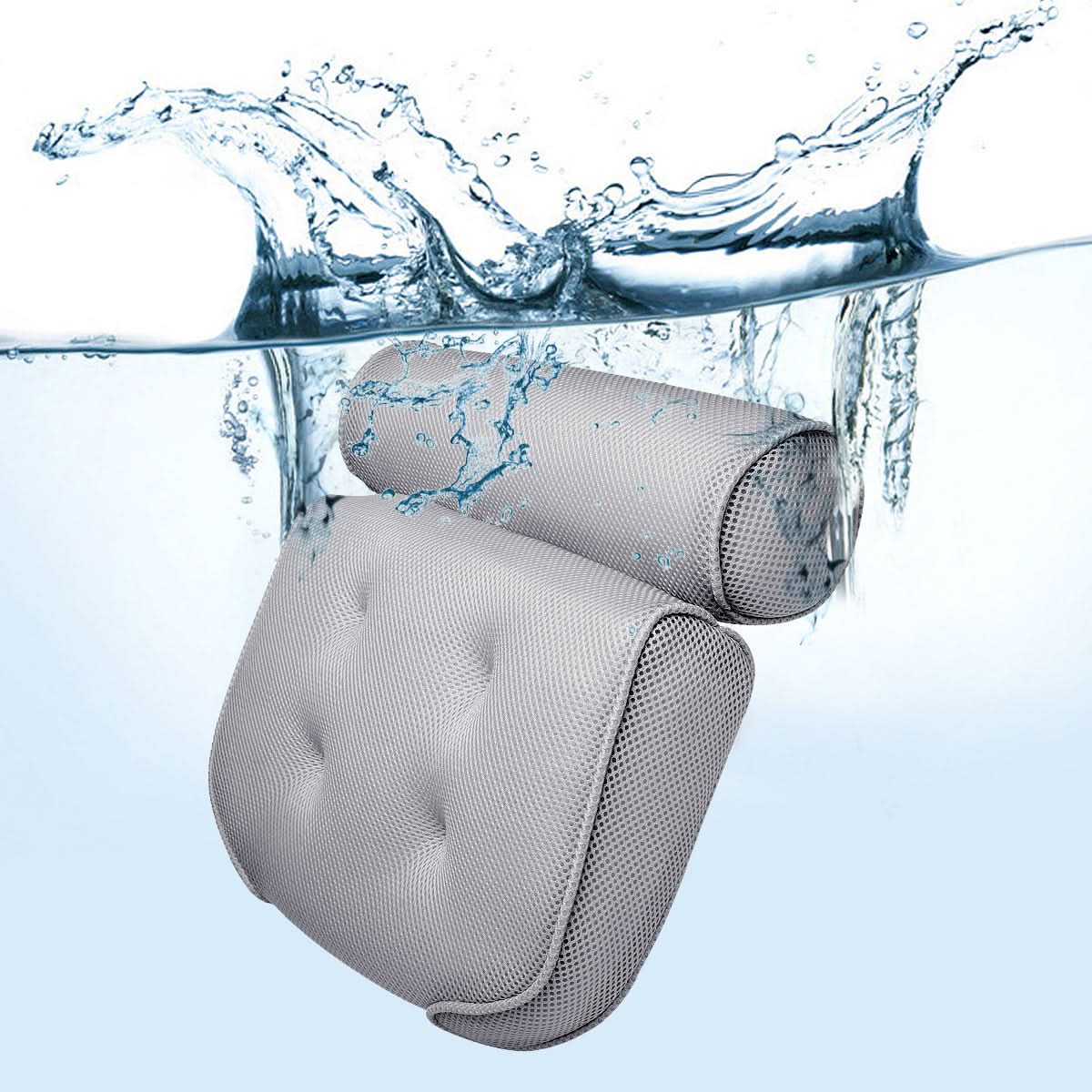 LoungeYard | NeckCush Bath Pillow – Ergonomic Neck & Head Support — product view 2