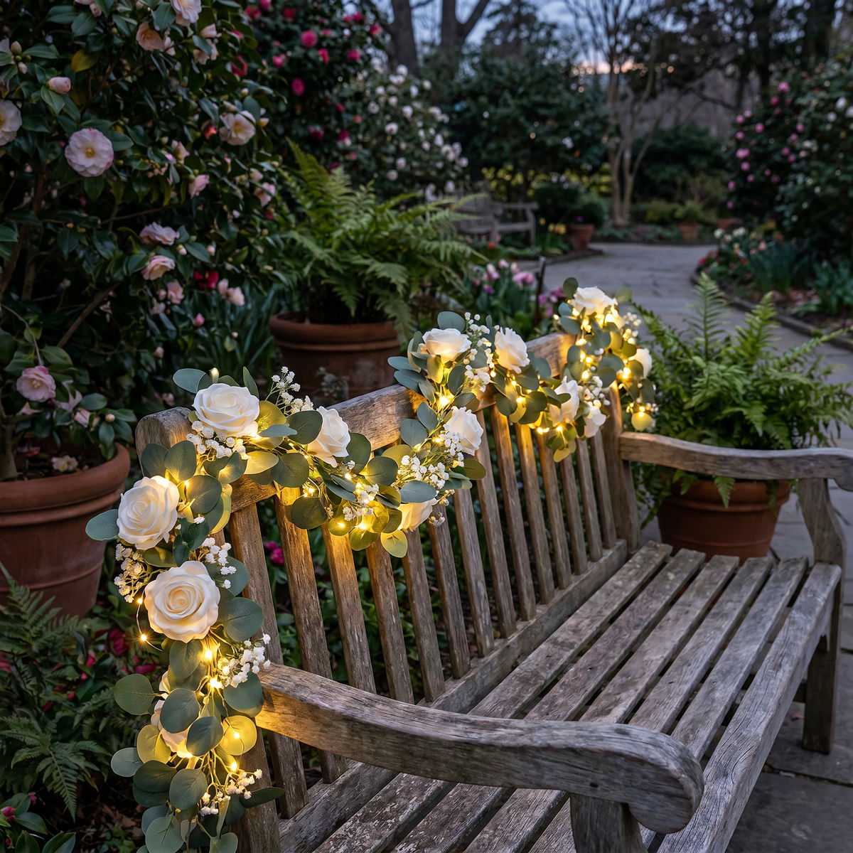 Botanical Garland Light, Warm White LED, Battery or Solar, 2m to 10m — product view 7