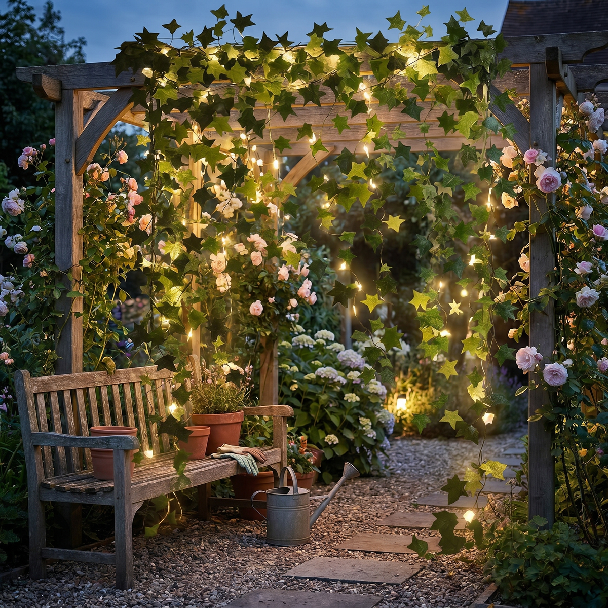 Botanical Garland Light, Warm White LED, Battery or Solar, 2m to 10m — product view 6