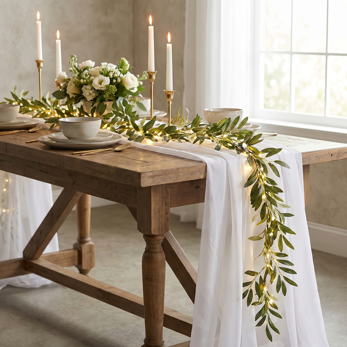 Botanical Garland Light, Warm White LED, Battery or Solar, 2m to 10m — product view 1
