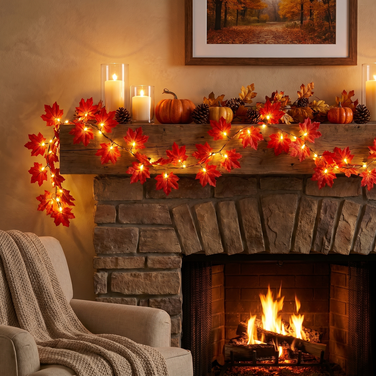 Botanical Garland Light, Warm White LED, Battery or Solar, 2m to 10m — product view 5