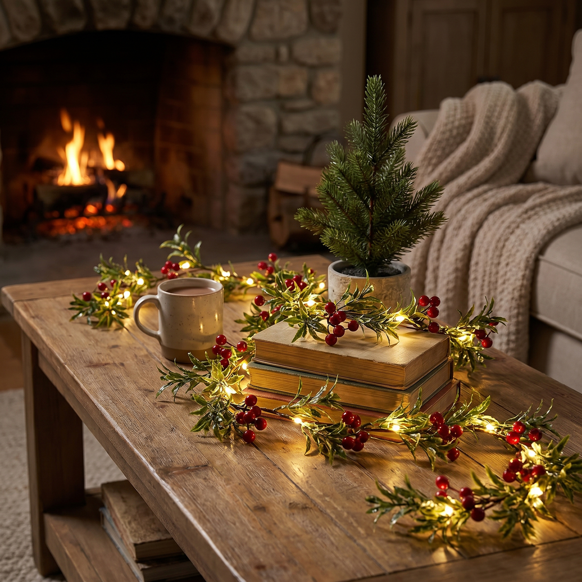 Botanical Garland Light, Warm White LED, Battery or Solar, 2m to 10m — product view 4