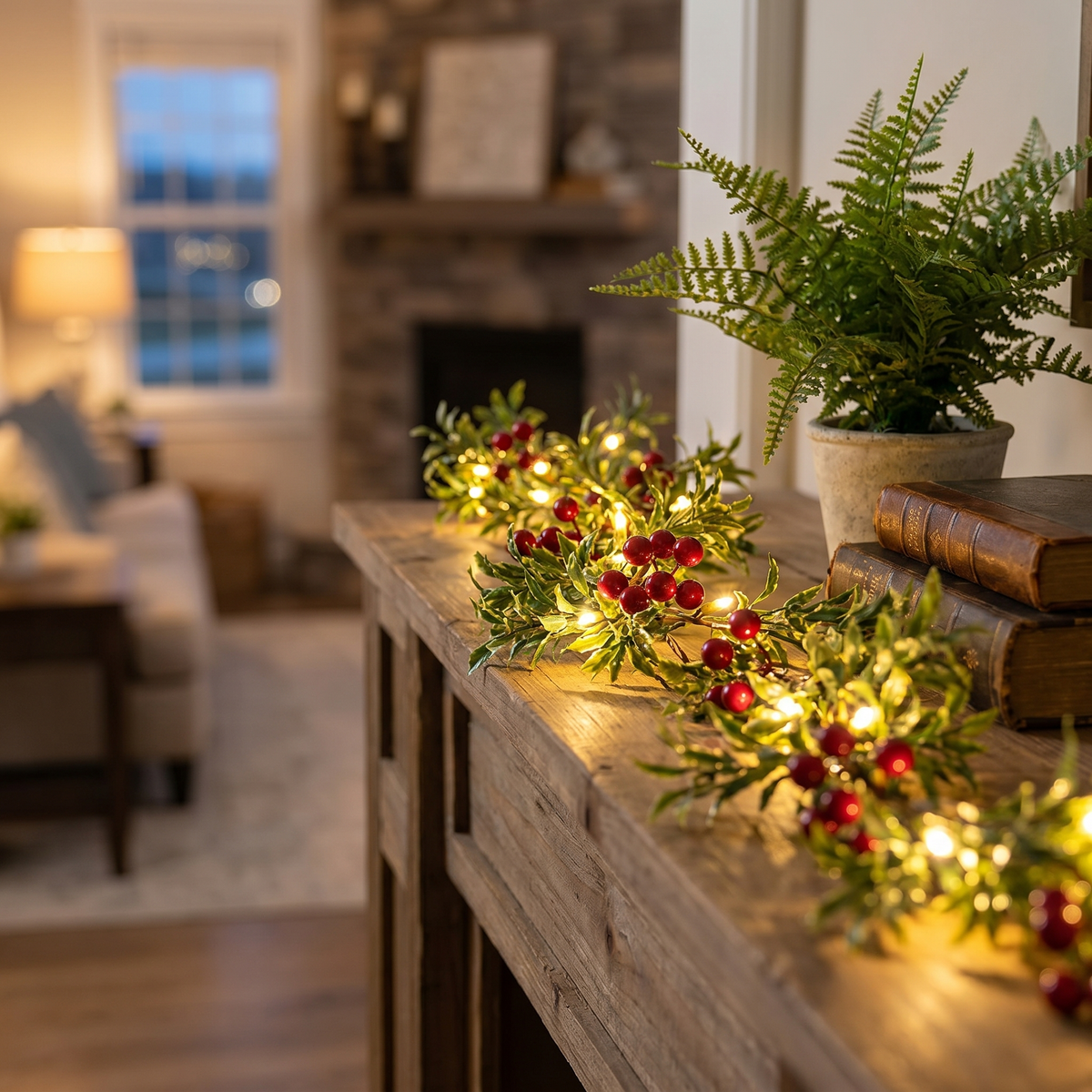 Botanical Garland Light, Warm White LED, Battery or Solar, 2m to 10m — product view 3