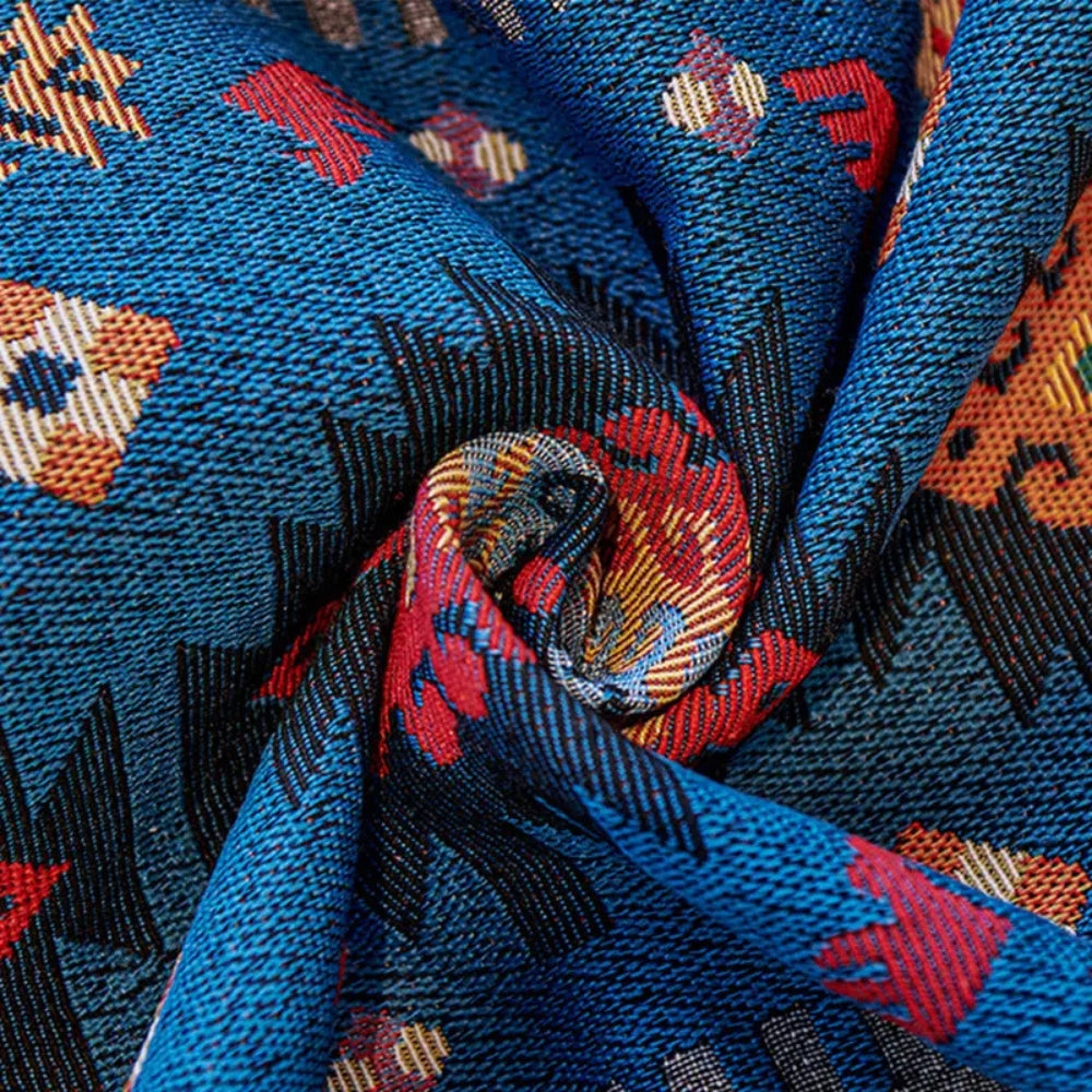 LoungeYard | Bohemian Geometric Cotton Blanket Throw — product view 4