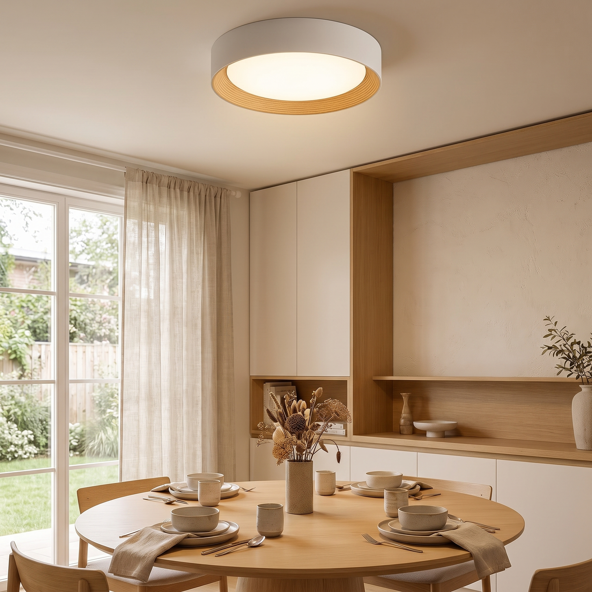 Beatrix Round Flush Mount Ceiling Light, LED — product view 1