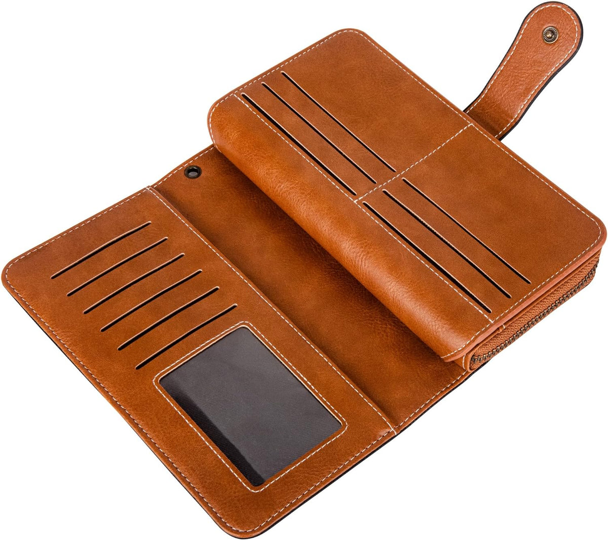 Stylish Leather Wallet with Wristband LoungeYard — product view 1
