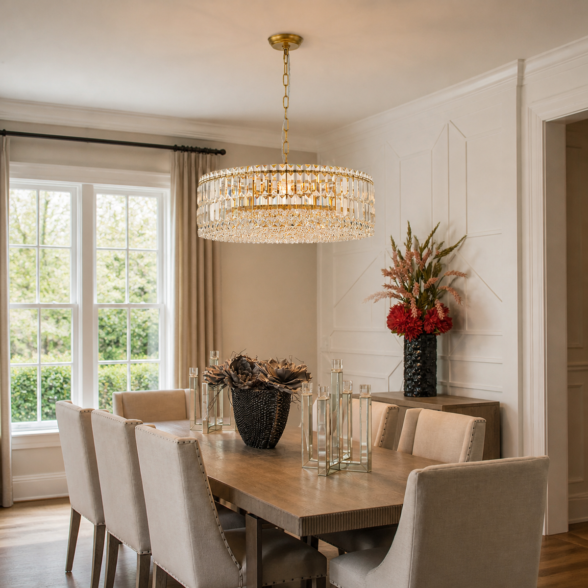 Marnau Brunec 8-Light Crystal Drum Chandelier — product view 5