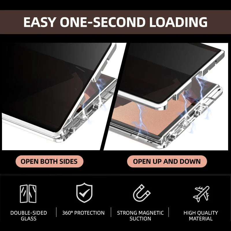 Magnetic Samsung Glass Case | Double-Sided Tempered Glass — product view 5