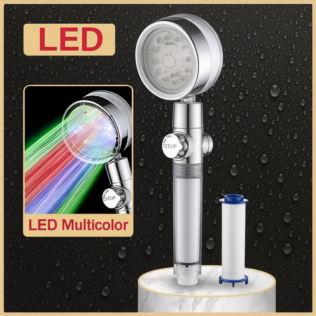 LoungeYard | Hydro Colorful High-Pressure Rainfall Shower Head — product view 1