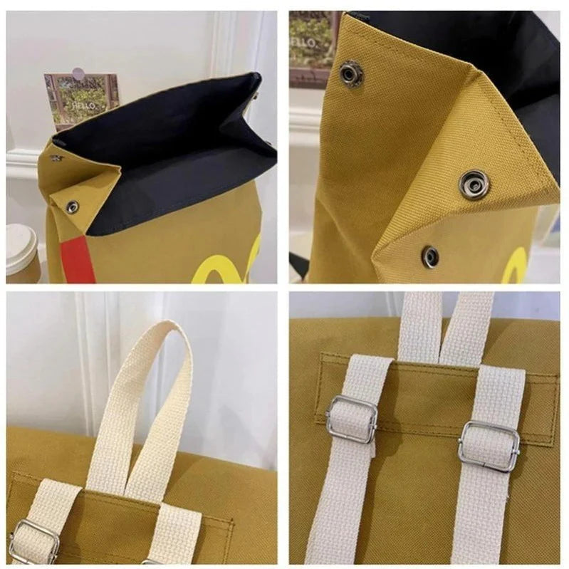 LoungeYard | Playful Arch Canvas Backpack — product view 3