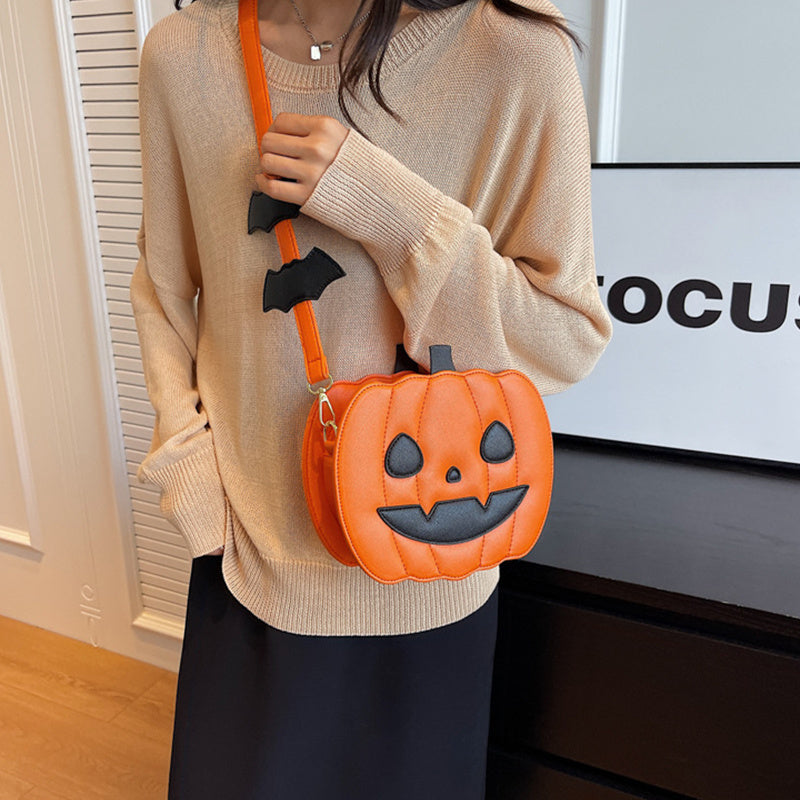 LoungeYard | Halloween Messenger Bag – Minimalistic Shoulder Bag in Solid Colors — product view 5