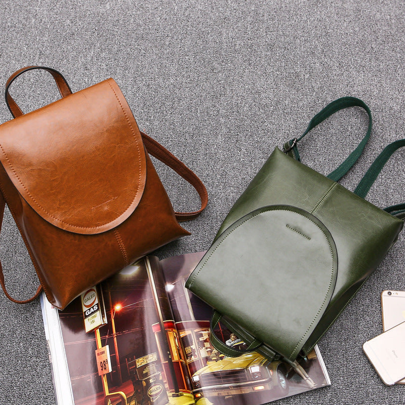 LoungeYard | Trendy Leather Backpack for Women - Stylish, Versatile & Sustainable — product view 4