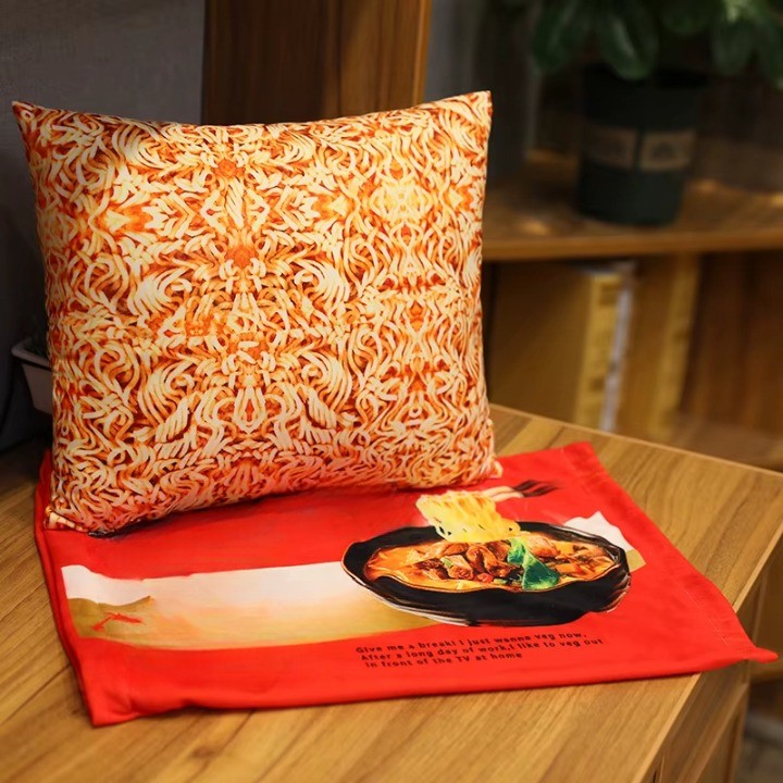 LoungeYard | Comfort Food Noodle Snuggle Throw Blanket — product view 5
