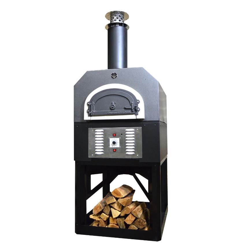 Chicago Brick Oven - CBO-750 Hybrid Natural Gas Stand - Outdoor Wood Fired Pizza Oven - 38&quot; x 28&quot;