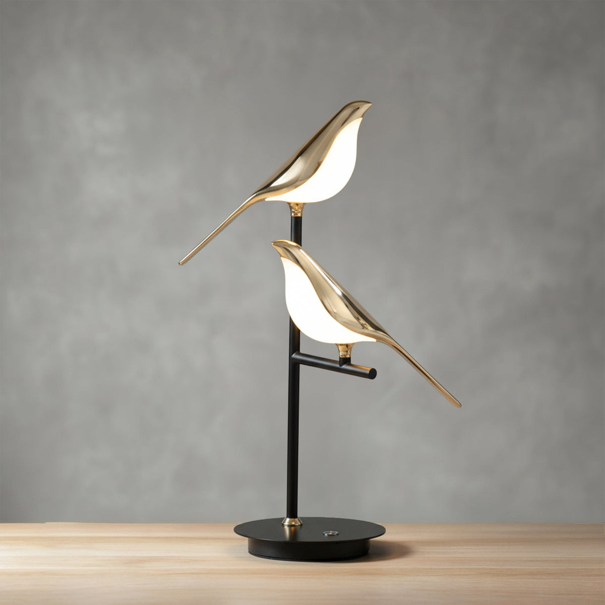 Chiriya Bird Table Lamp, Touch Dimming, Sculptural — product view 2
