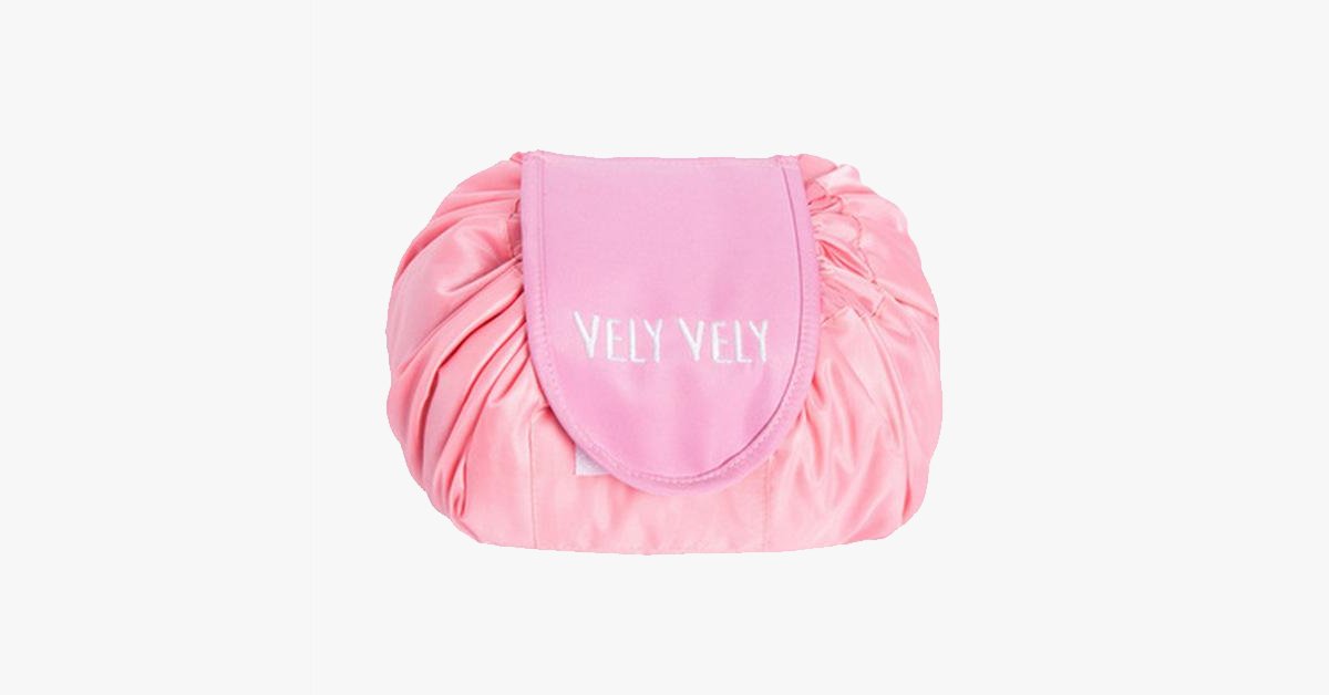 LoungeYard | Magic Cosmetic Bag - Polyester Pouch - with Drawstring Closure - Perfect for Organizing Your Cosmetics! — product view 5