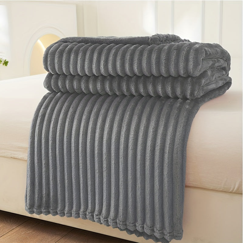 LoungeYard | Soft Plush Blanket with Rib Pattern — product view 7