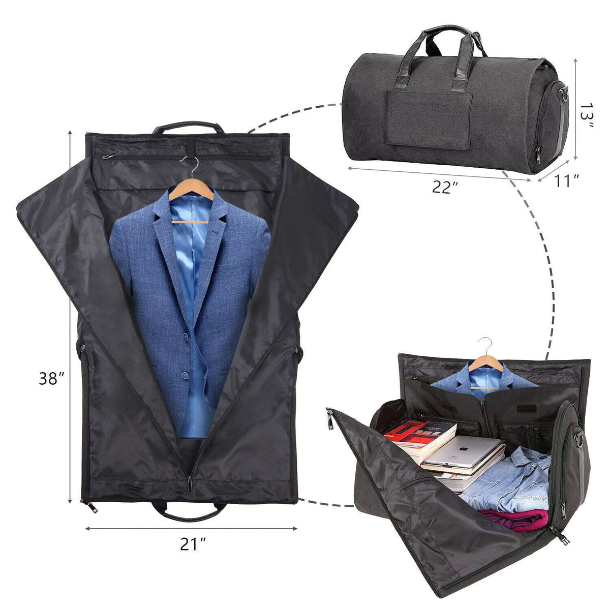 Convertible Massive Storage - upto 6 days bag with designed compartments LoungeYard — product view 3