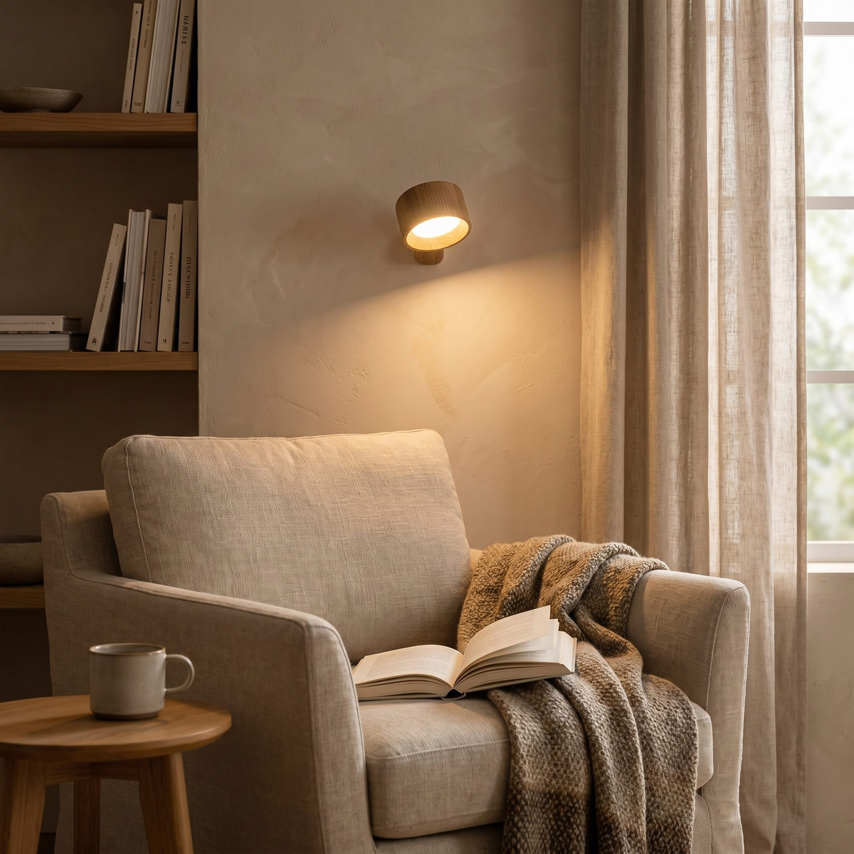 Cordless Wall Lamp, Magnetic Mount, 360° Adjustable, Dimmable, USB-C — product view 1