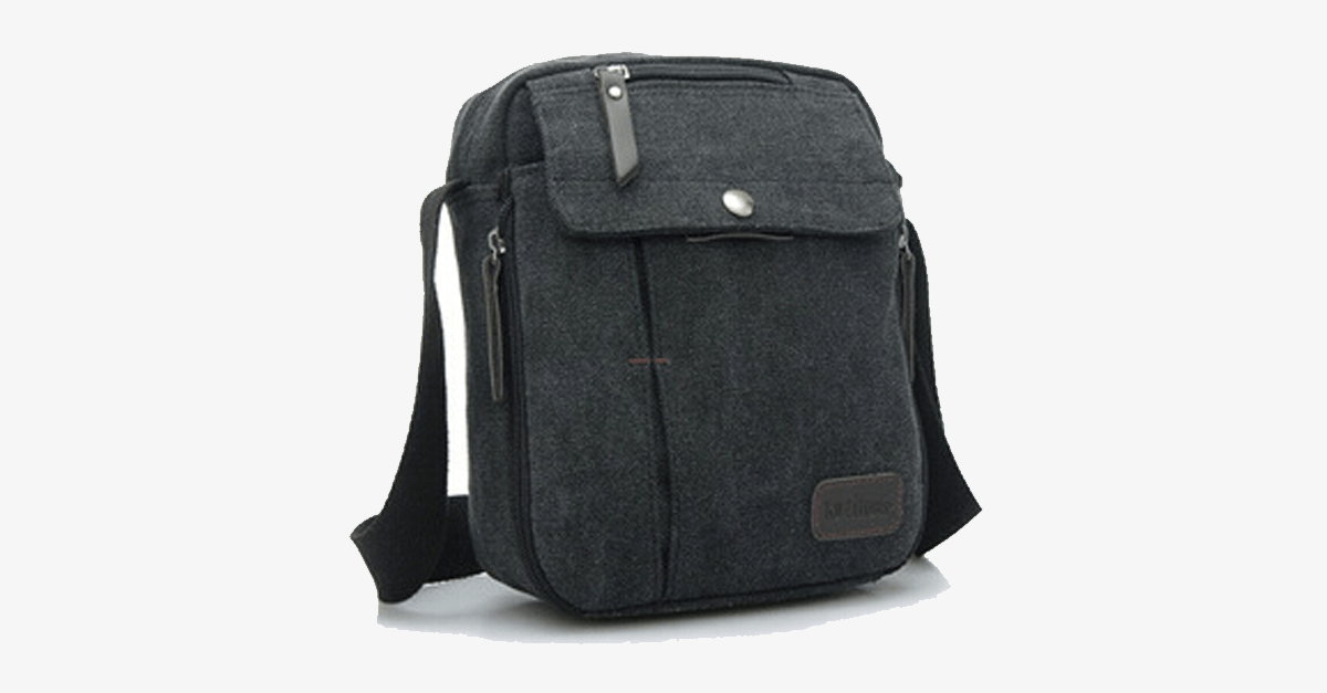 LoungeYard | Stylish Men's Canvas Shoulder Bag — product view 5