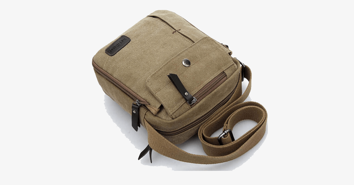 LoungeYard | Stylish Men's Canvas Shoulder Bag — product view 2