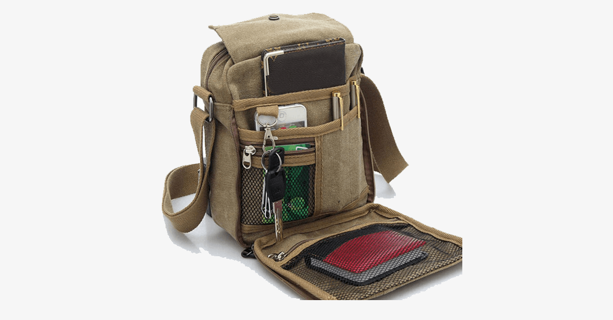 LoungeYard | Stylish Men's Canvas Shoulder Bag — product view 1