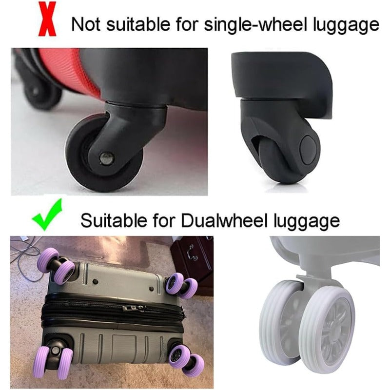 LoungeYard | Silicone Luggage Wheel Covers — product view 4