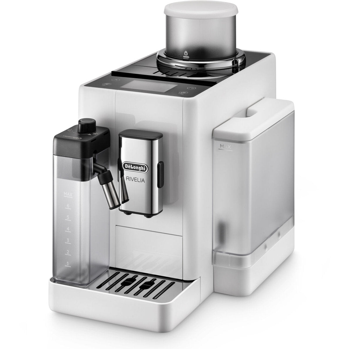 Rivelia LatteCrema Espresso Machine in White — product view 1