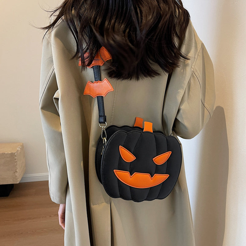 LoungeYard | Halloween Messenger Bag – Minimalistic Shoulder Bag in Solid Colors — product view 4