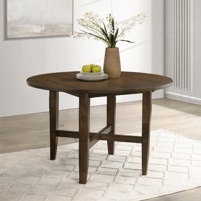Kaelyn Dark Oak 47" Round Dining Table Set – DN04560-5PC — product view 2