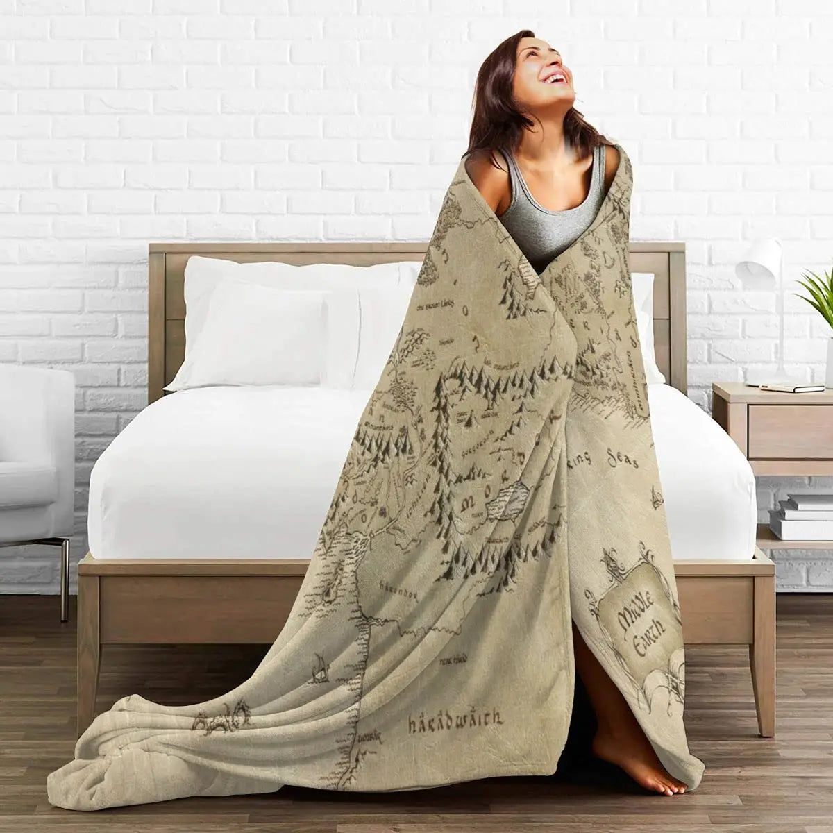 LoungeYard | GeoSnug | Comfortable Map Blanket — product view 1