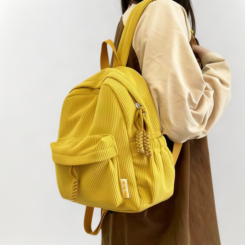 Women's backpack, cord, 20–35 L, for 13-inch laptop — product view 7