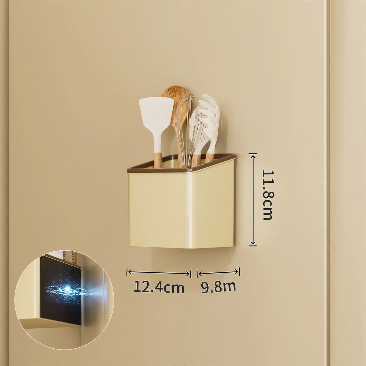 Wall-mounted storage box, PET, self-adhesive — product view 4