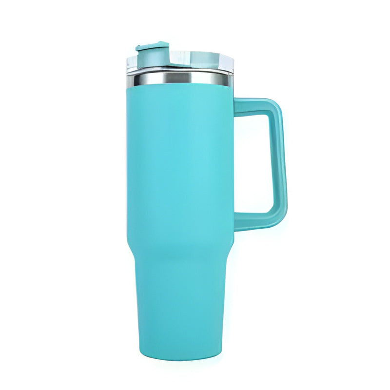 Insulated cup 40oz with straw and handle — product view 1