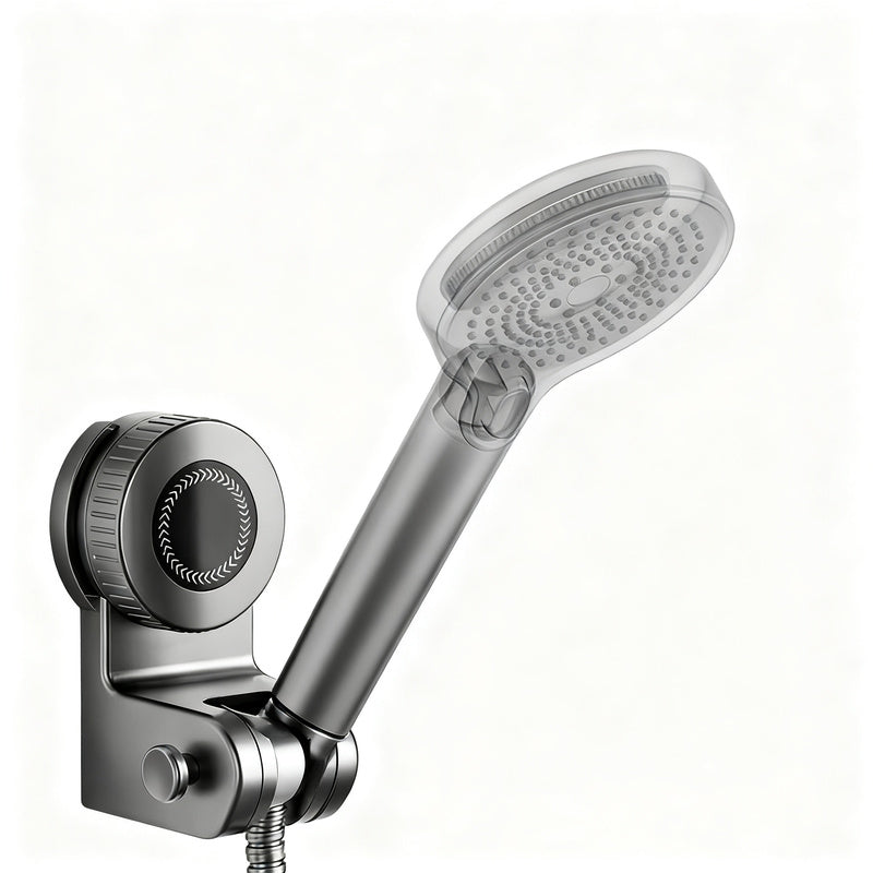 shower head holder with suction cup, 360° rotatable — product view 2