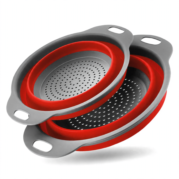 Folding vegetable bowl with strainer — product view 6