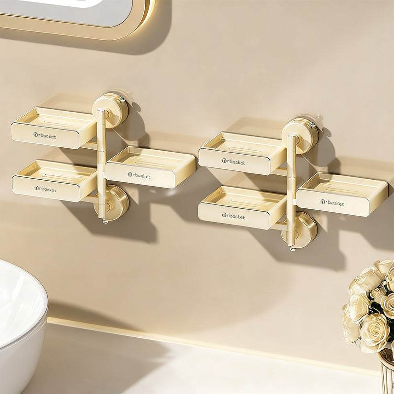 Rotatable soap dish with suction cup — product view 6