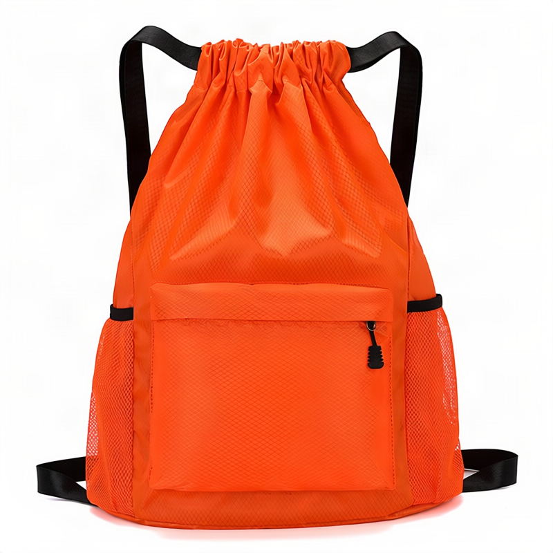 Drawstring backpack, 20–35 L, Polyester — product view 7
